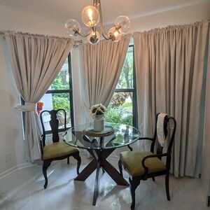 Luxury Black Out Curtains In Cream